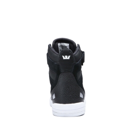 Supra Mens BREAKER High Top Shoes Black/Silver/white | US-81015